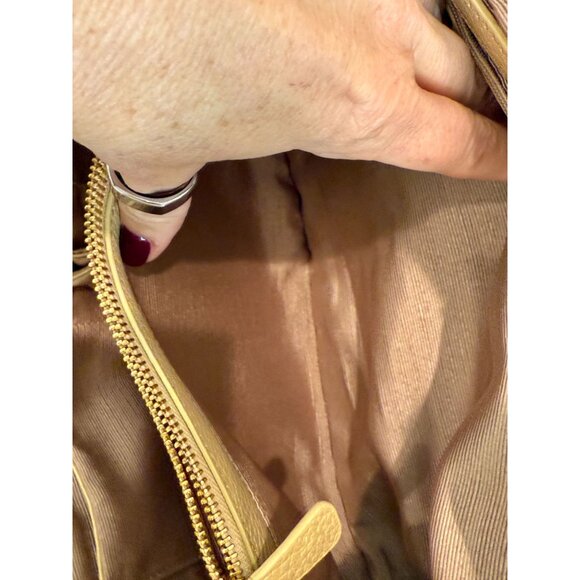 Sondra Roberts Gold Metallic Double strap Shoulder handbag - Picture 6 of 10